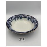 ROYAL SEMI-PORCELAIN EMPRESS BOWL, BLUE & WHITE