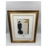 'MADAMA BUTTERFLY' OPERA PRINT, FRAMED, MATTED.