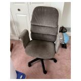 UPHOLSTERED OFFICE CHAIR, SWIVEL BASE, ADJUSTABLE