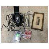 J. RALPH WILCOX FRAMED PRINT, VTECH CORDLESS