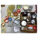 REVERE WARE STAINLESS STEEL COPPER CLAD POTS,
