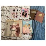 BARBIE MEMORABILIA LOT W/ 1990 GOLDEN SUPERSTAR