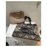 CHARTER CLUB CLASSICS BAMBOO HANDLE STRAW BAG,