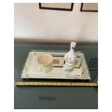 AYNSLEY COTTAGE GARDEN VASE, LENOX ROSE MANOR