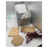 WOOD BURNING TOOL W/ CORK HANDLE, ASSORTED WOODEN