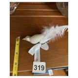 WATERFORD CRYSTAL BIRD ORNAMENT, GLITTER,