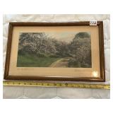 WALLACE NUTTING HAND-COLORED PHOTOGRAPH, 'IN THE