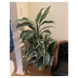 ARTIFICIAL TROPICAL PLANT, DECORATIVE POT, GREEN