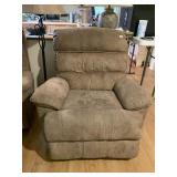 UPHOLSTERED POWER RECLINER CHAIR, SUEDE-LIKE