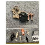 ASSORTED MINIATURE DOLLS, BISQUE AND PLASTIC