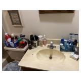 ASSORTED PERSONAL CARE PRODUCTS W/ WIRE BASKETS &