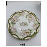 ELITE WORKS LIMOGES FRANCE HAND PAINTED PLATE,