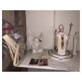 DANBURY MINT POPE JOHN PAUL II FIGURINE, ANGEL,