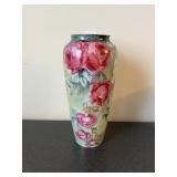 LIMOGES FRANCE HAND-PAINTED PORCELAIN VASE,