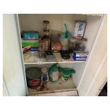 ASSORTED HARDWARE, NAILS, SCREWS, HOT GLUE GUN,