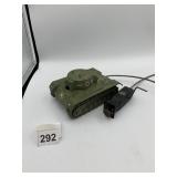 SKOJA RICHARD TIN TOY TANK W/ WIRED REMOTE, MADE
