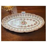 BAVARIA PORCELAIN OVAL SERVING DISH, FLORAL