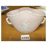 PINK JASPERWARE-STYLE PLANTER W/ CLASSICAL