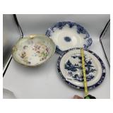 BAVARIA FLORAL BOWL, C.T.M. & CO. ENGLAND