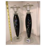 CZECH REPUBLIC HAND MADE ART GLASS CANDLE