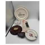 ASSORTED ASHTRAYS W/ CIGAR CUTTER, DUQUESNE LIGHT