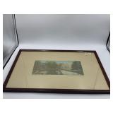 WALLACE NUTTING PRINT, 'A RARE BROOK', FRAMED.
