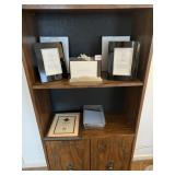 ASSORTED PHOTO FRAMES W/ THINGS REMEMBERED ANGEL