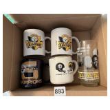 NFL SUPER BOWL THEMED MUGS AND GLASS, PITTSBURGH