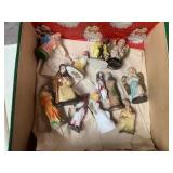 ASSORTED NATIVITY SCENE FIGURINES IN CHRISTMAS