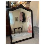 WOOD FRAMED MIRROR 21'' X 41'