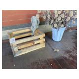 VTG CONCRETE GARDEN STATUE, DEPICTING FIGURE