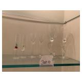 NOVELTY STEMWARE, GLASSES W/ APPLIED FRUIT