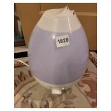 ULTRASONIC HUMIDIFIER, EGG SHAPE, WHITE AND LIGHT