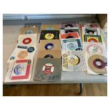 ASSORTED VTG 45 RPM VINYL RECORDS (24), INCLUDES