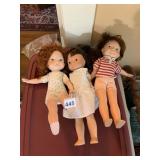 FISHER-PRICE TOYS DOLLS (3), 1981, INCL. SOFT