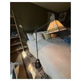 MISSION STYLE FLOOR LAMP, ADJUSTABLE ARM,