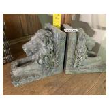 CBK LTD LION BOOKENDS, PR, RESIN, PATINATED