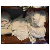 ASSORTED BED SHEETS, INCL PRINTED AND SOLID WHITE