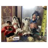 VTG INTERNATIONAL COSTUME DOLLS, INCLUDES WITCH