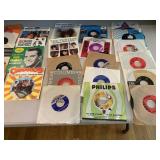 VTG 45 RPM VINYL RECORDS, ASSORTED ARTISTS INCL