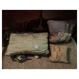ASSORTED DECORATIVE THROW PILLOWS (3), INCLUDES