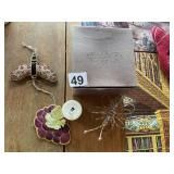 ANTHROPOLOGIE BOX, BEADED DRAGONFLY ORNAMENT,
