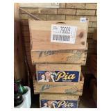 ASSORTED VTG WOODEN CRATES (4), INCLUDES PIA