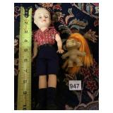 VOGUE DOLL W/ PAISLEY SHIRT, SHORTS, SOCKS, PLUS
