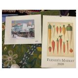 S. WARD SIGNED PRINT, WINTER STREET SCENE,