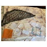 VTG HANDKERCHIEFS, EMBROIDERED, MONOGRAMMED, LACE