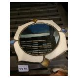 STAINED GLASS SUN CATCHER, FLORAL DESIGN,