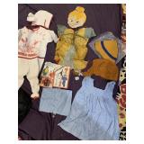 VTG COSTUME LOT INCL PETER RABBIT OUTFIT, YELLOW