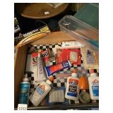 ASSORTED CRAFT SUPPLIES INCL ELMER'S GLUE,