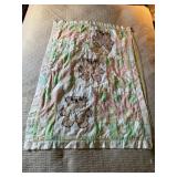 VTG QUILTS, TEDDY BEAR APPLIQUE QUILT, ANGEL